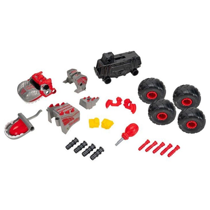 Véhicule transformable - MONSTER JAM - ThunderROARus - 25 cm - 21 pièces - mode dinosaure