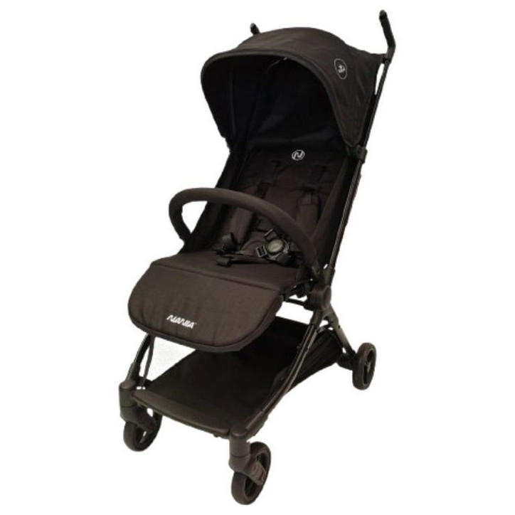 NANIA - Poussette ultra-compacte - Babyjet - Sac de transport inclus - 4 roues - Noir NANIA - Poussette ultra-compacte - Babyjet - Sac de transport inclus - 4 roues - Noir