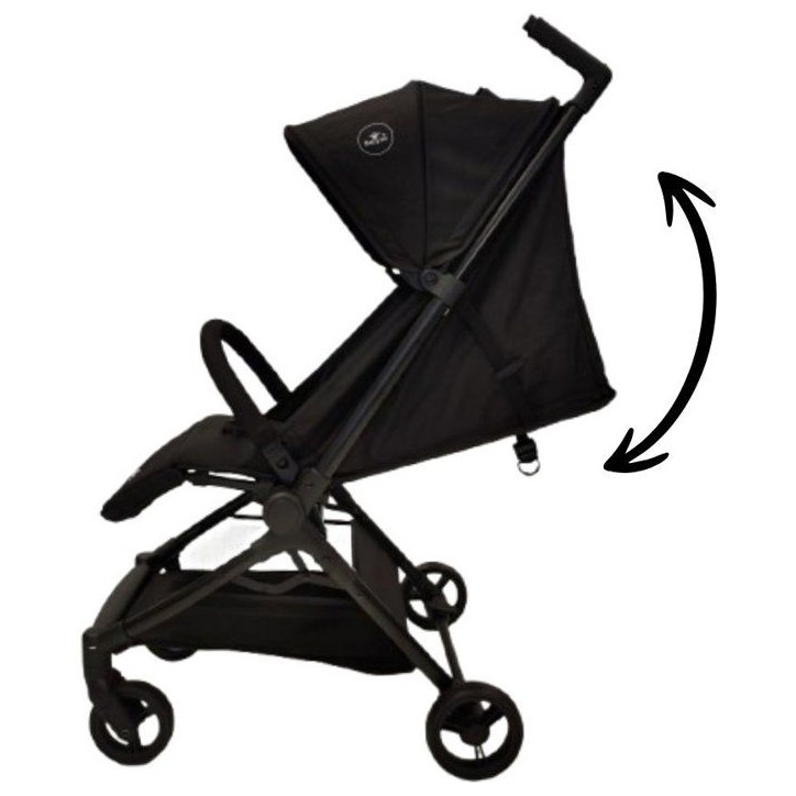 NANIA - Poussette ultra-compacte - Babyjet - Sac de transport inclus - 4 roues - Noir NANIA - Poussette ultra-compacte - Babyjet - Sac de transport inclus - 4 roues - Noir