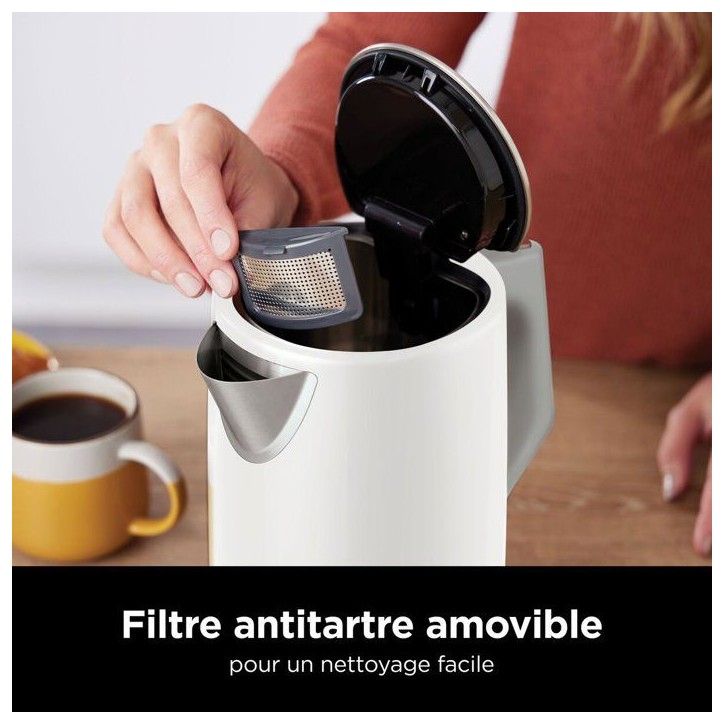 Bouilloire NINJA - 1,7L - Affichage LED - Contrôle de la température Blanche Bouilloire NINJA - 1,7L - Affichage LED - Contrôle de la température Blanche