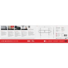 Support mural TV - SOLID - WM4615 - Fixe - Distance au mur 23 mm - TV