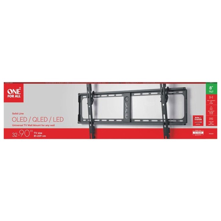 Support mural TV - SOLID - WM4625 - Inclinable 8° - TV 32 à 90 pouces