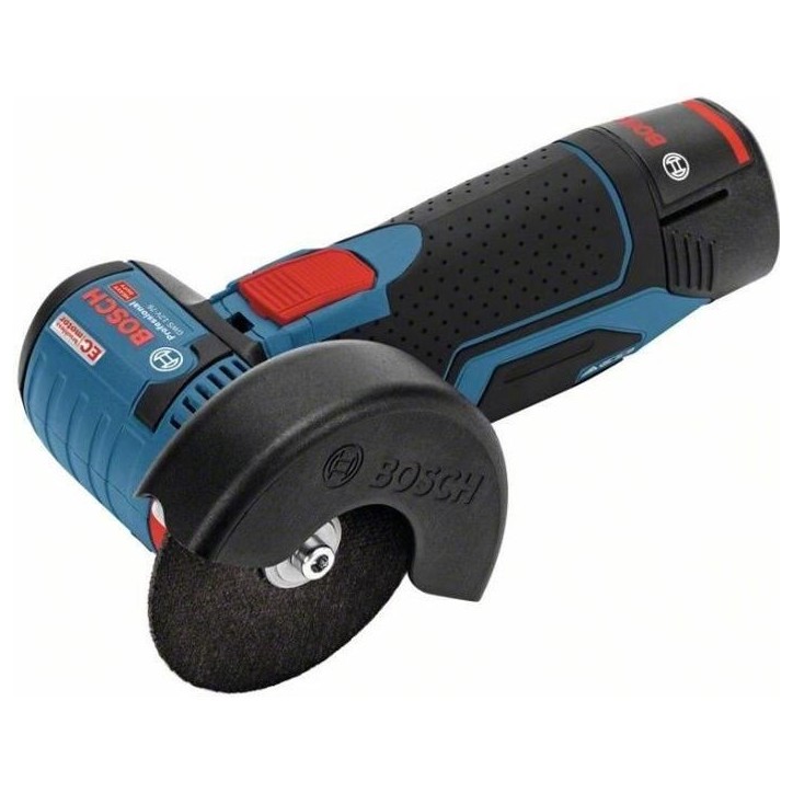 Meuleuse angulaire Bosch Professional GWS 12V-76 + 2 batteries 3,0Ah + L-BOXX 75mm de diametre - 06019F200B