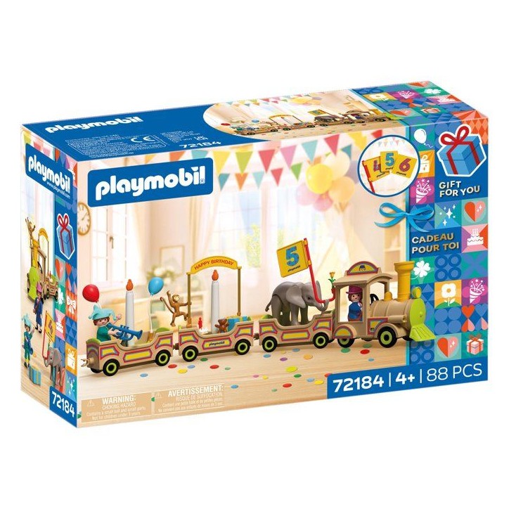 Le train d'anniversaire & bougies