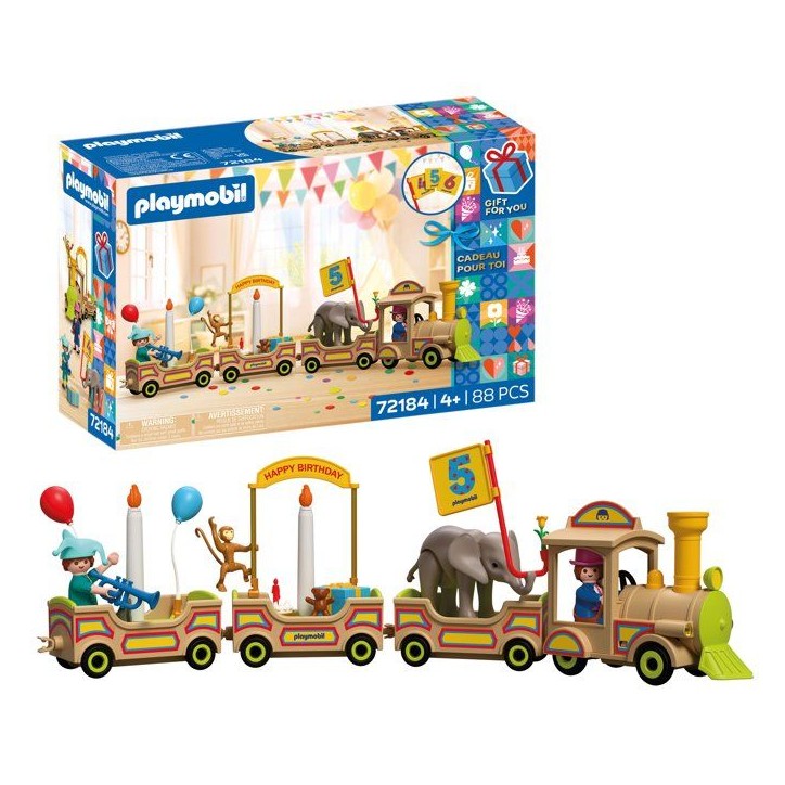 Le train d'anniversaire & bougies
