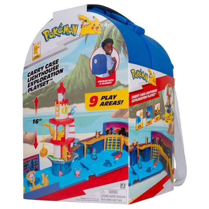 Coffret de jeu Pokémon - POKEMON - Exploration du phare - Pikachu inclus - sac transportable Coffret de jeu Pokémon - POKEMON - Exploration du phare - Pikachu inclus - sac transportable