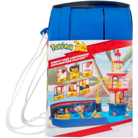 Coffret de jeu Pokémon - POKEMON - Exploration du phare - Pikachu inclus - sac transportable