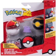 Ceinture Poké Ball - POKEMON - Clip'N Go Métamorph - 2 Poké Balls -