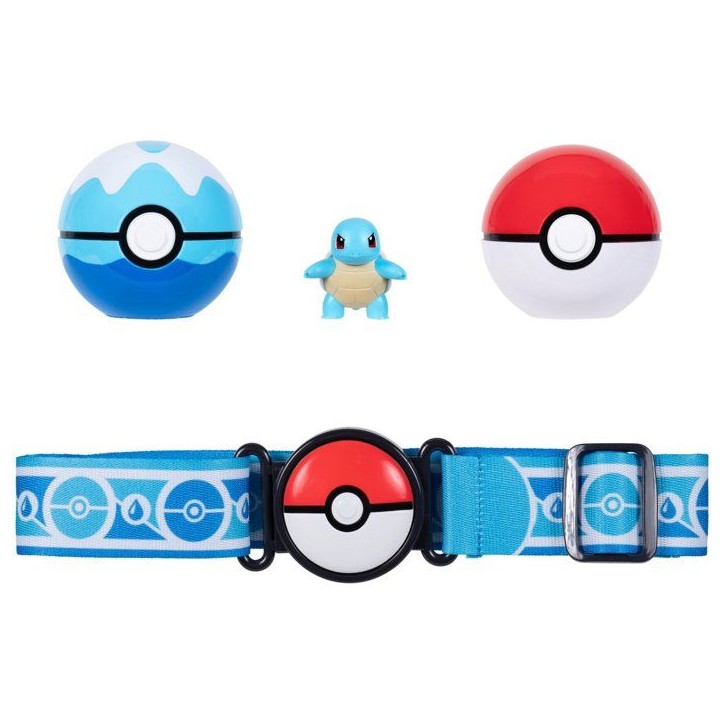 Ceinture Poké Ball - POKEMON - Clip'N Go Carapuce - 2 Poké Balls - figurine incluse