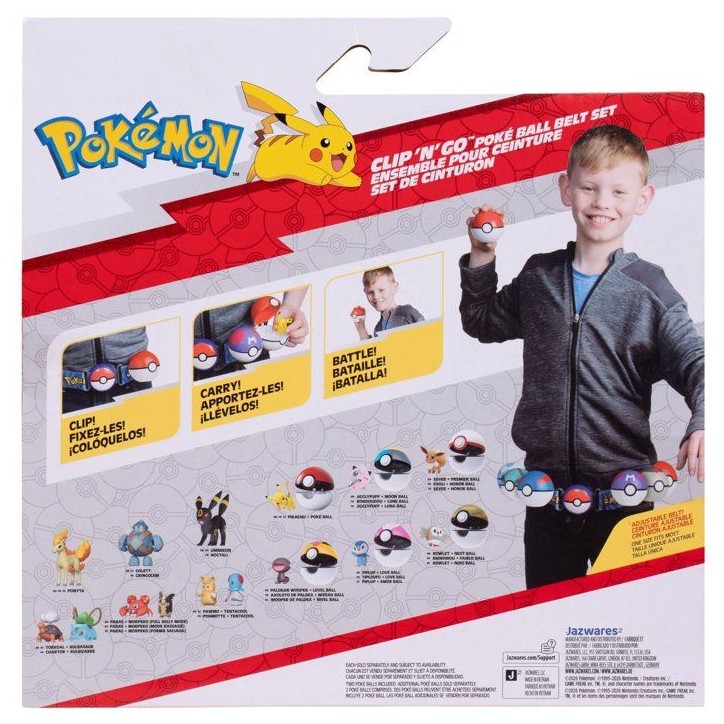 Ceinture Poké Ball - POKEMON - Clip'N Go Carapuce - 2 Poké Balls - figurine incluse