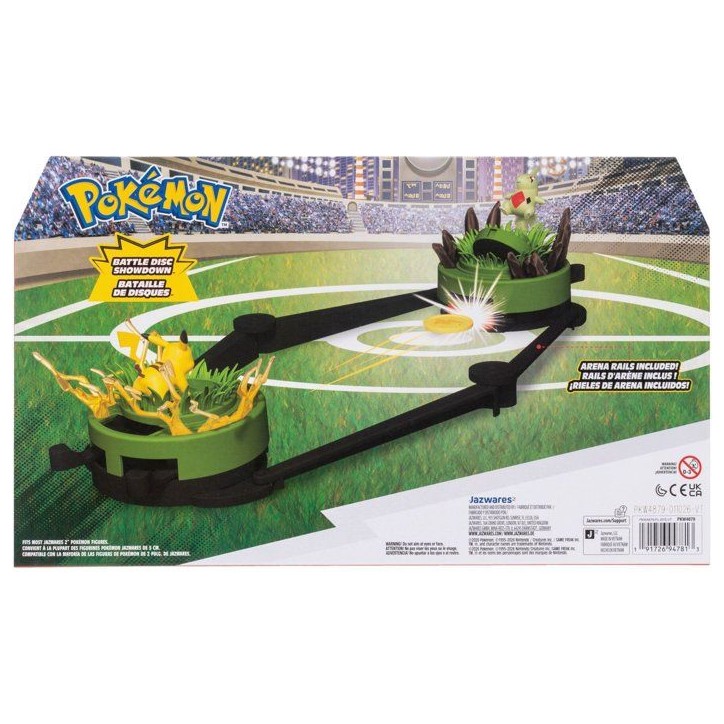 Jeu de duel Pokémon - POKEMON - Pikachu et Embrylex - disques de bataille - arène incluse