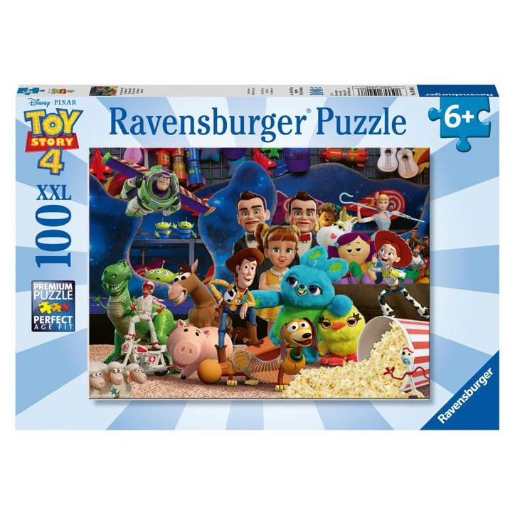 Puzzle Ravensburger Toy Story 4 - 100 pièces XXL - Pour enfants dès 6 ans - Dessins animés et BD - Bleu Puzzle Ravensburger Toy Story 4 - 100 pièces XXL - Pour enfants dès 6 ans - Dessins animés et BD - Bleu