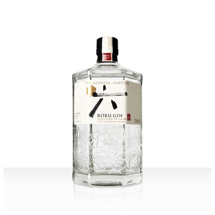 Roku Gin Craft Japonais - Gin aux 6 Botaniques Japonaises| 43% vol | 70cl