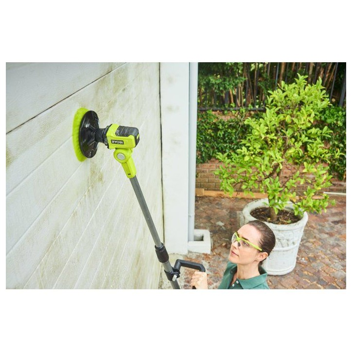 RYOBI Brosse télescopique 18V ONE+ nettoyage multisurface - batterie 2Ah + chargeur - R18TPS-120G RYOBI Brosse télescopique 18V ONE+ nettoyage multisurface - batterie 2Ah + chargeur - R18TPS-120G