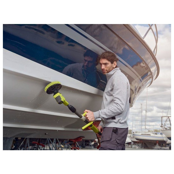 RYOBI Brosse télescopique 18V ONE+ nettoyage multisurface - batterie 2Ah + chargeur - R18TPS-120G RYOBI Brosse télescopique 18V ONE+ nettoyage multisurface - batterie 2Ah + chargeur - R18TPS-120G