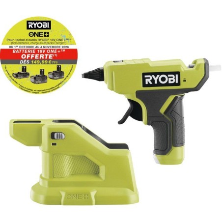 Pistolet a colle 18V ONE+ RYOBI - RGLM18-0 - Chauffe en 3 min - Diam.