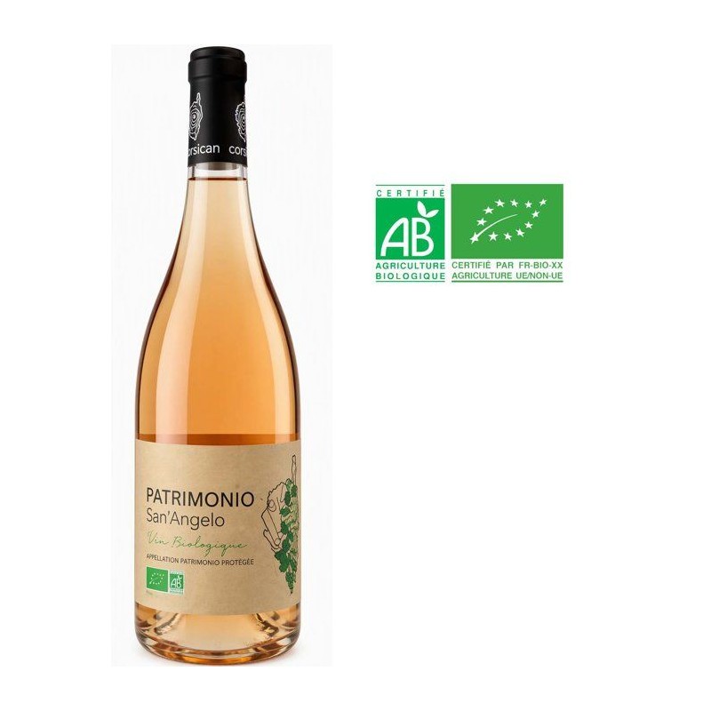 San Angelo 2025 Patrimonio - Vin rosé de Corse - 75 cl - Bio