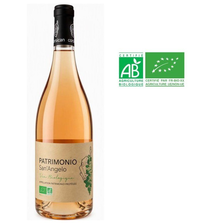 San Angelo 2025 Patrimonio - Vin rosé de Corse - 75 cl - Bio