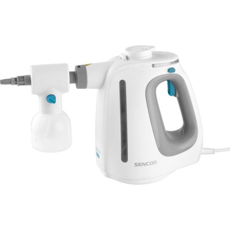 Nettoyeur vapeur à main SENCOR SSC 3510WH - Vapeur prête en 30 s - Doseur détergent intégré - Câble 4 m - Blanc