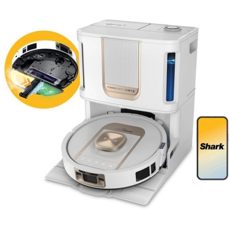 Robot aspirateur laveur - SHARK PowerDetect ThermaCharged AV2910XEEUWH
