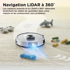 Robot aspirateur laveur - SHARK PowerDetect ThermaCharged AV2920XEEUWH