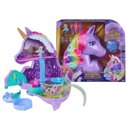 Tête à coiffer 2 en 1 Licorne Wildstar - Unicorn Academy - Se transf