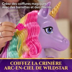 Tête à coiffer 2 en 1 Licorne Wildstar - Unicorn Academy - Se transf