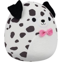 Peluche dalmatien - SQUISHMALLOWS - Dustin - 40 cm - ventre duveteux -