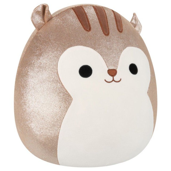 Peluche écureuil - SQUISHMALLOWS - Sawyer - 40 cm - brun pailleté - collection Original