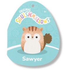 Peluche écureuil - SQUISHMALLOWS - Sawyer - 40 cm - brun pailleté -