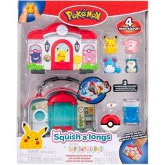 Coffret de jeu Pokémon - SQUISHMALLOWS - Squish-a-longs - 4 Mini-Squi