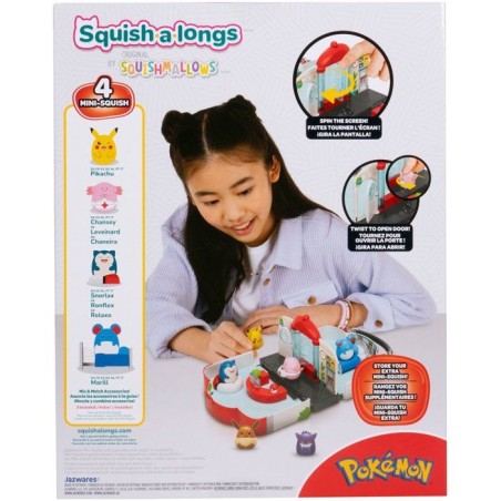 Coffret de jeu Pokémon - SQUISHMALLOWS - Squish-a-longs - 4 Mini-Squish - Centre Pokémon
