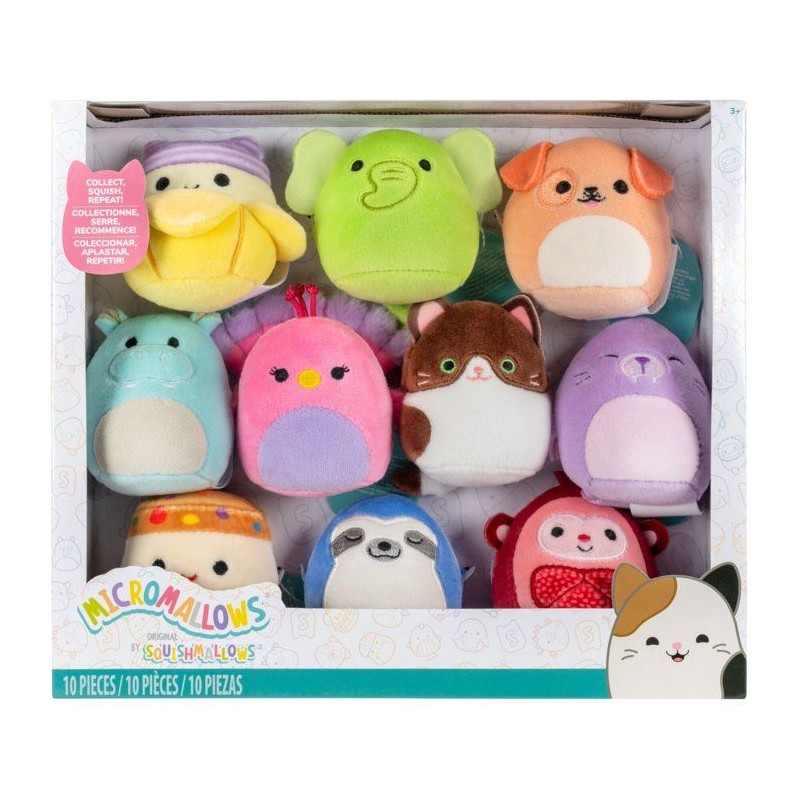 Coffret peluches miniatures - SQUISHMALLOWS - Micromallows - 10 pièce