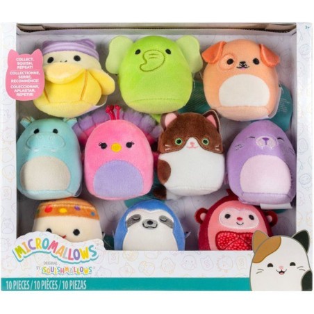 Coffret peluches miniatures - SQUISHMALLOWS - Micromallows - 10 pièce