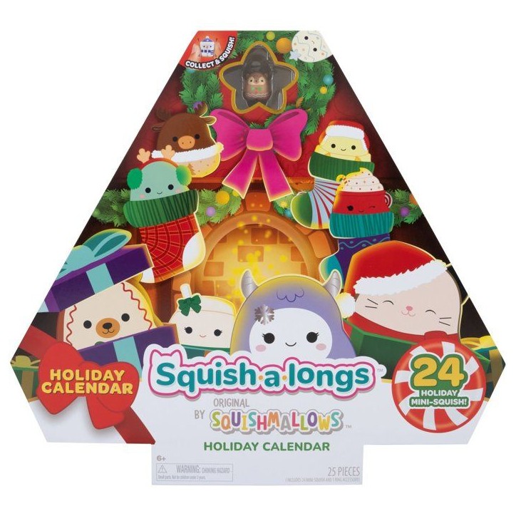 Calendrier de l'avent - SQUISHMALLOWS - Squish-a-longs - 24 Mini-Squish - édition fêtes