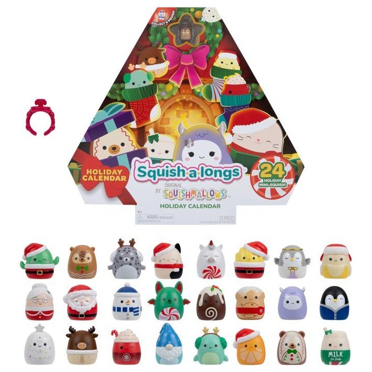 Calendrier de l'avent - SQUISHMALLOWS - Squish-a-longs - 24 Mini-Squish - édition fêtes