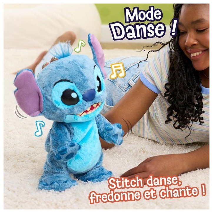 Peluche interactive STITCH Double Trouble - 36 cm - Plus de 50 sons et réactions - 2 modes de jeu - Lilo et Stitch - dès 3 ans Peluche interactive STITCH Double Trouble - 36 cm - Plus de 50 sons et réactions - 2 modes de jeu - Lilo et Stitch - dès 3 ans