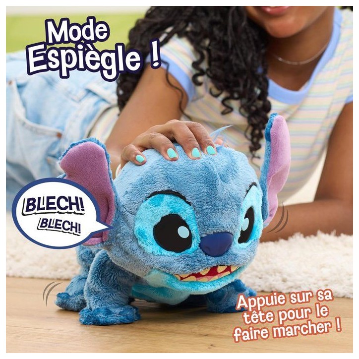 Peluche interactive STITCH Double Trouble - 36 cm - Plus de 50 sons et réactions - 2 modes de jeu - Lilo et Stitch - dès 3 ans Peluche interactive STITCH Double Trouble - 36 cm - Plus de 50 sons et réactions - 2 modes de jeu - Lilo et Stitch - dès 3 ans