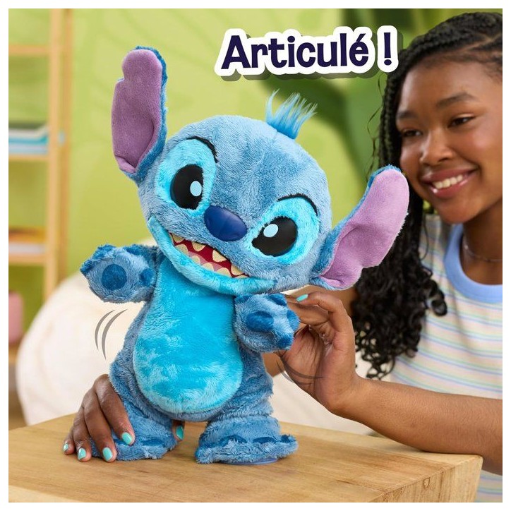 Peluche interactive STITCH Double Trouble - 36 cm - Plus de 50 sons et réactions - 2 modes de jeu - Lilo et Stitch - dès 3 ans Peluche interactive STITCH Double Trouble - 36 cm - Plus de 50 sons et réactions - 2 modes de jeu - Lilo et Stitch - dès 3 ans