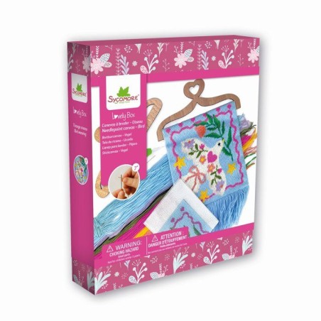 Kit canevas créatif - SYCOMORE - Lovely Box Canevas Oiseau - Suspensi
