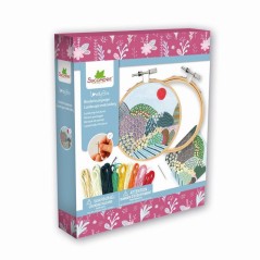 Kit broderie créative - SYCOMORE - Lovely Box Broderie Paysage - Cerc