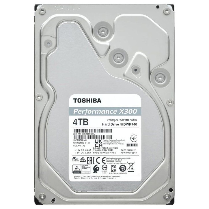 TOSHIBA - X300 - Disque dur interne - 4TB (512MB) - Performance Hard Drive TOSHIBA - X300 - Disque dur interne - 4TB (512MB) - Performance Hard Drive