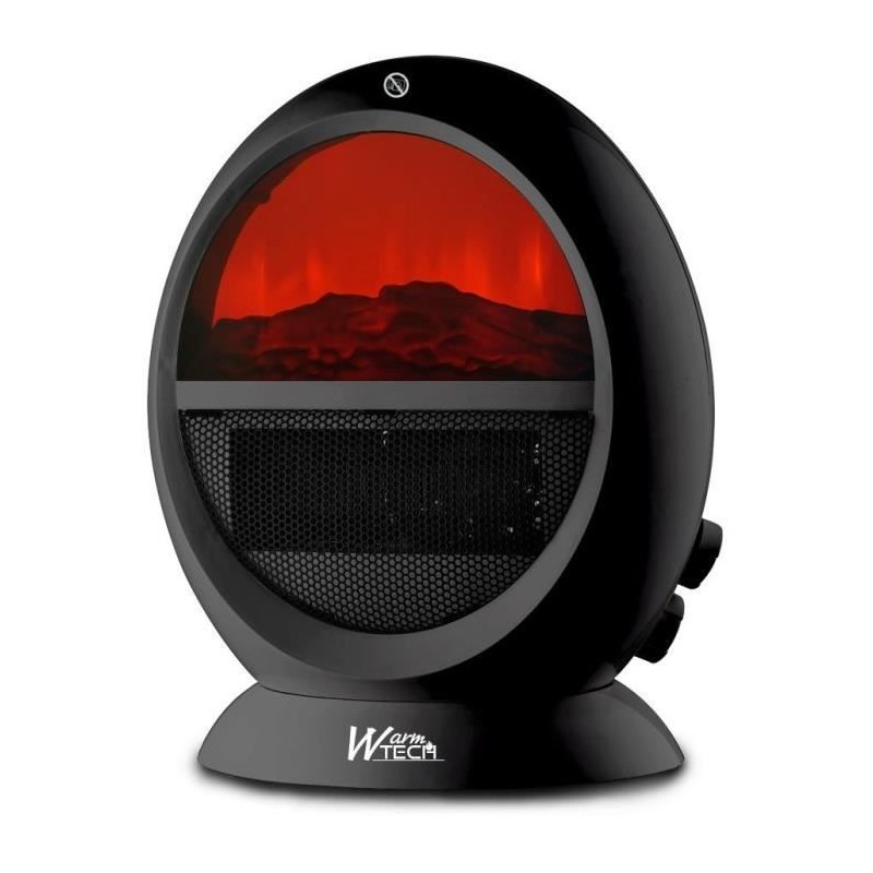 Foyer décoratif soufflant - 2000 W - WARMTECH - WTFED1500-N - ROND -