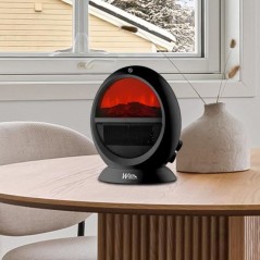 Foyer décoratif soufflant - 2000 W - WARMTECH - WTFED1500-N - ROND -