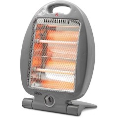 Chauffage halogène - 800 W - WARMTECH - WTHH800 - Gris