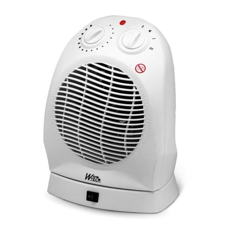 Chauffage soufflant - 2000 W - WARMTECH - WTFHO2001 - Blanc