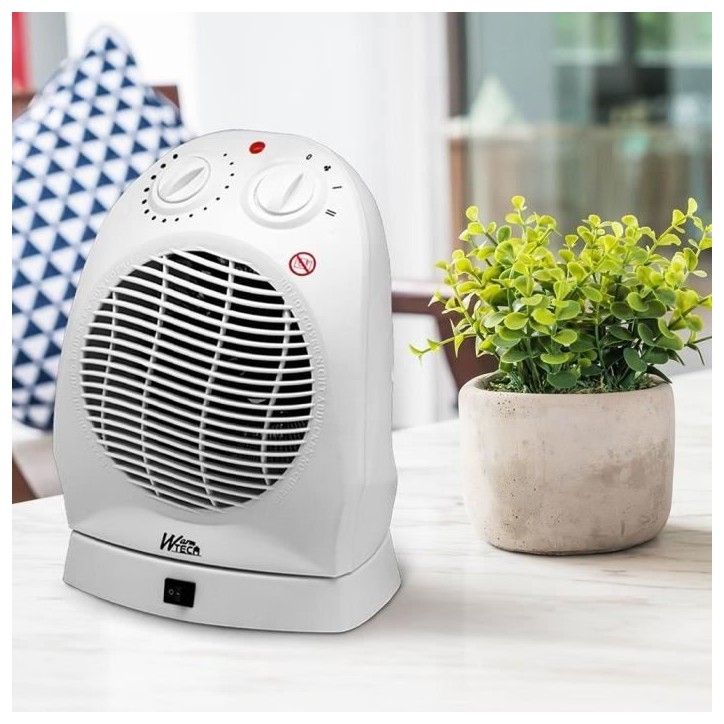 Chauffage soufflant - 2000 W - WARMTECH - WTFHO2001 - Blanc