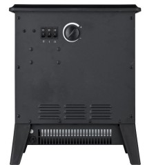 Foyer décoratif soufflant - 1850 W - WARMTECH - WTFF1850 - Horizontal - Noir