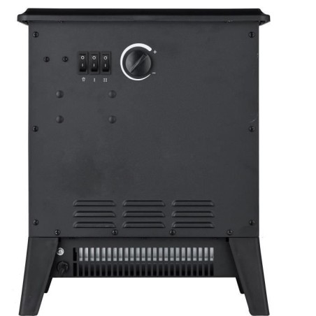 Foyer décoratif soufflant - 1850 W - WARMTECH - WTFF1850 - Horizontal - Noir