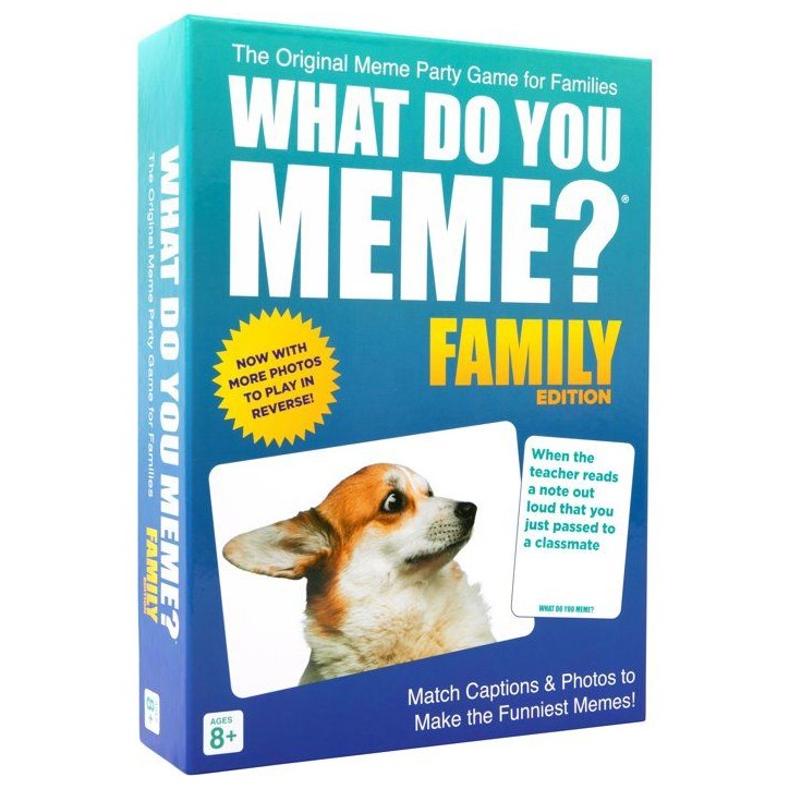Jeu d'ambiance familial - WHAT DO YOU MEME - Family Edition - Humour et créativité - Dès 8 ans